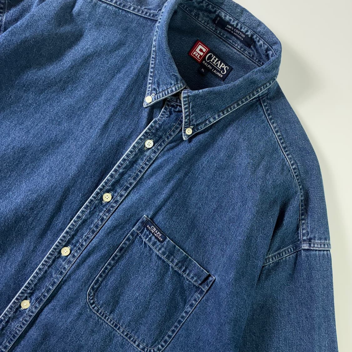 CHAPS 폴로 챕스 랄프로렌 90‘S 데님 포켓 셔츠 상품이미지3