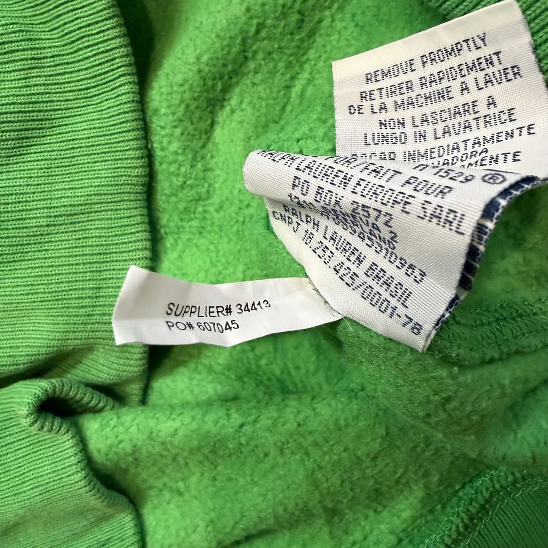 폴로 랄프로렌 코튼 써멀 후드 집업  상품이미지5