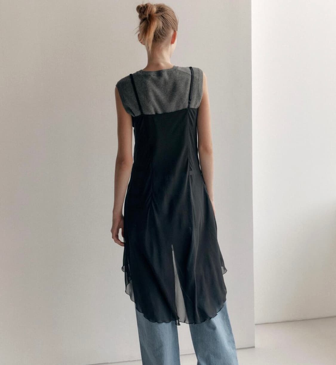 로클 sheer layered dress 상품이미지5