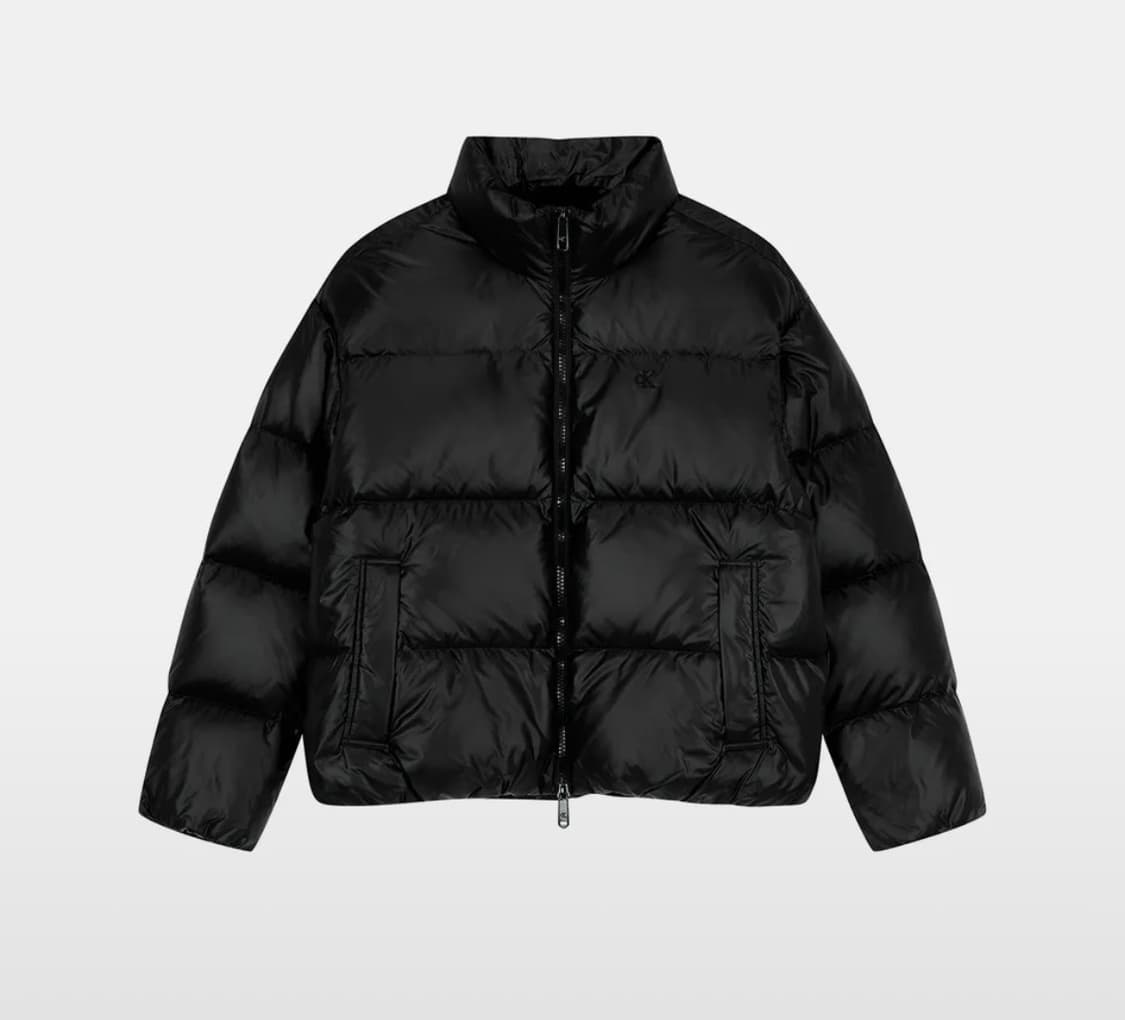 캘빈클라인 카라 글로시 다운 패딩 상품이미지1