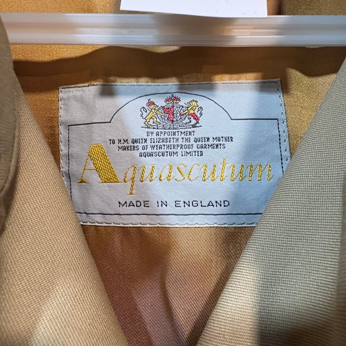 [42] Apuascutum 아쿠아스큐텀 베이지 더블 트렌치 코트 상품이미지5