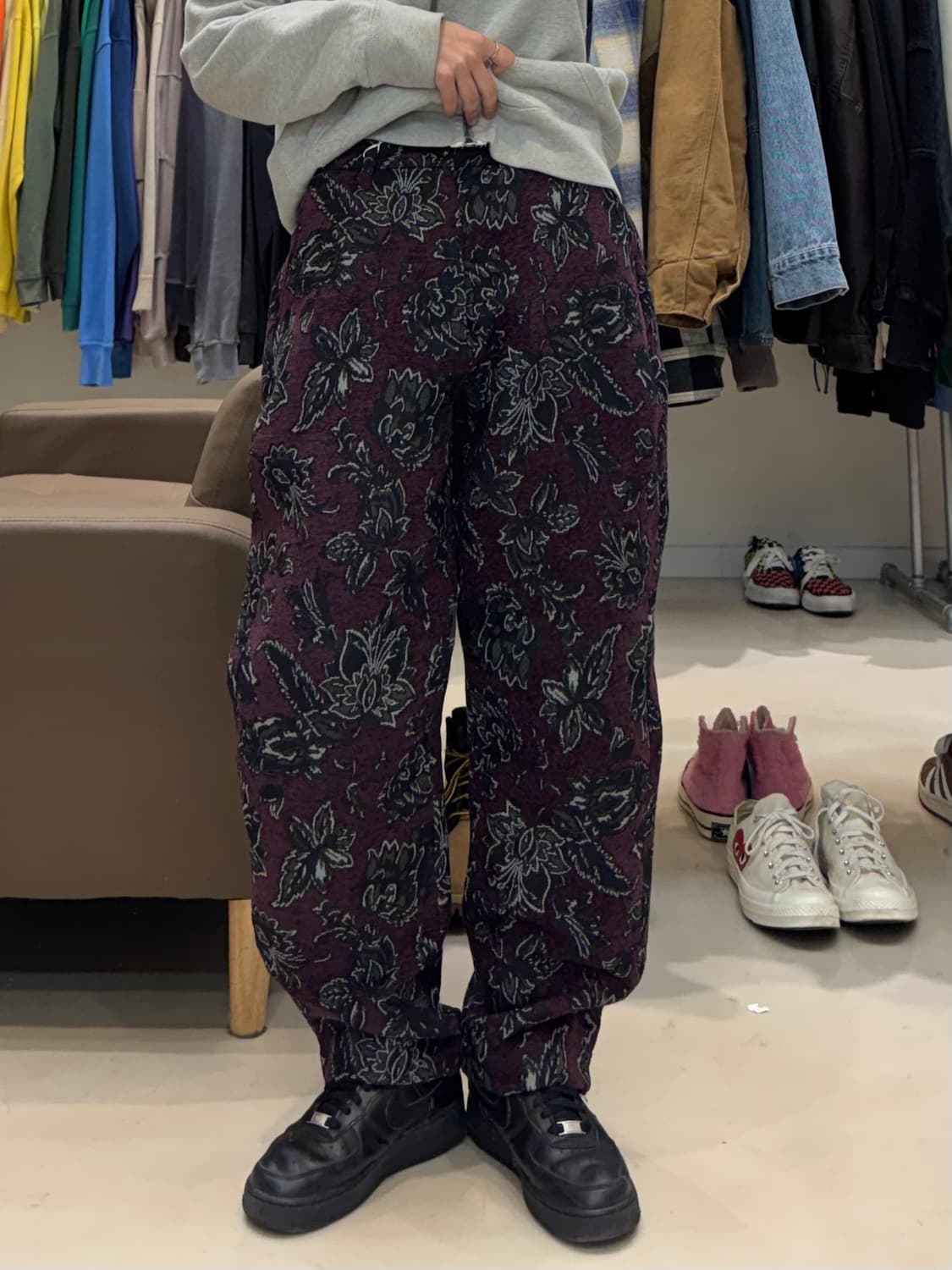 새상품 디스이즈네버댓 플라워 자수 팬츠 상품이미지5