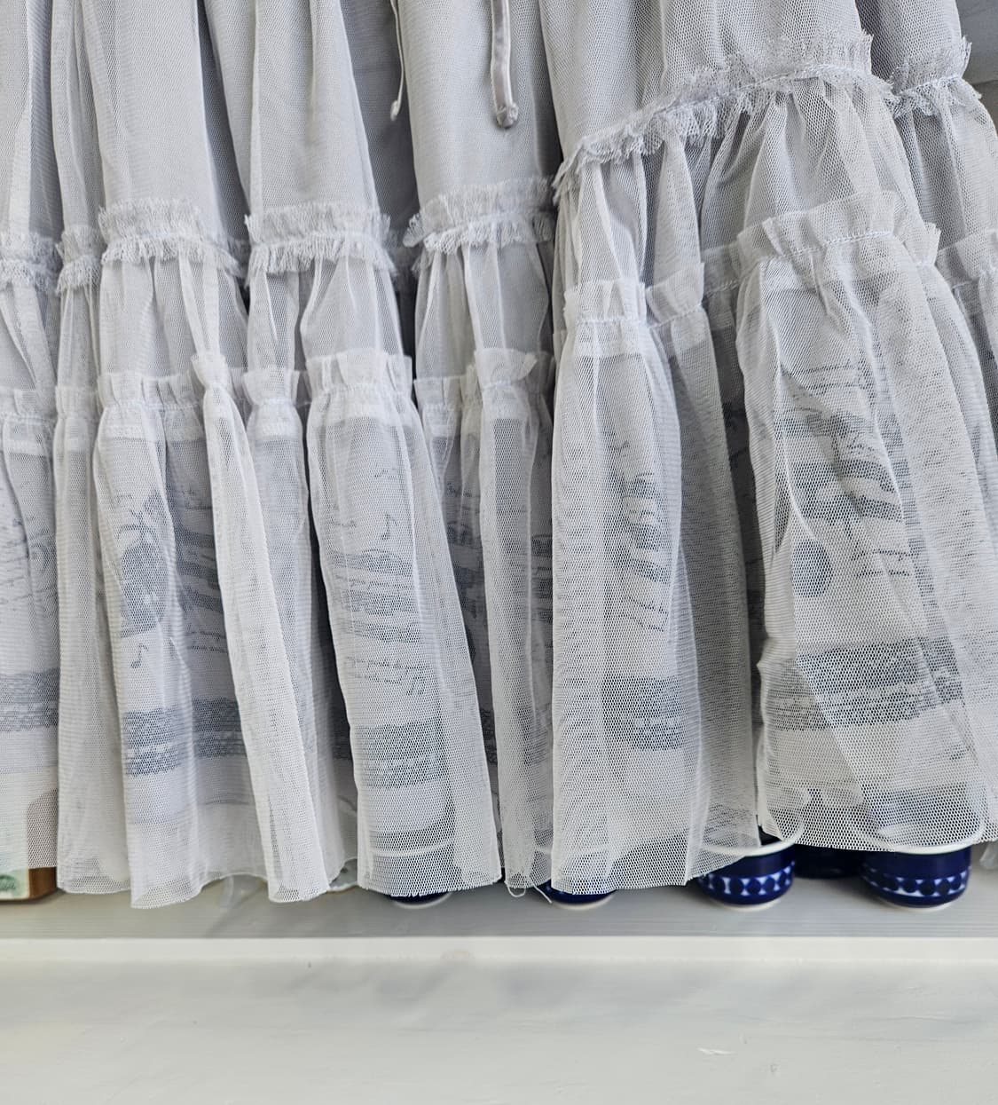 (Axes Femme) 레이스 튤 레이어드 스커트 상품이미지4