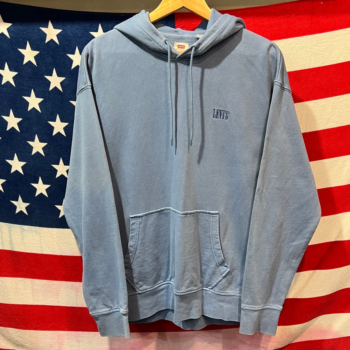리바이스 파랑 후드티 상품이미지1