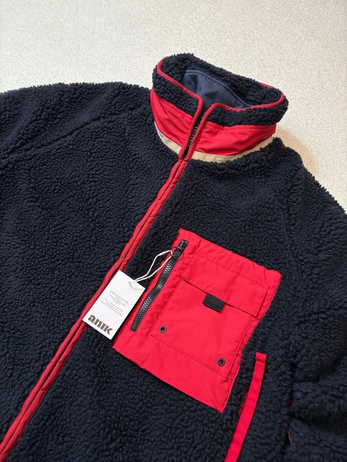 솔리드옴므 19FW 리버시블 부클 무스탕 점퍼 PN6079    상품이미지2