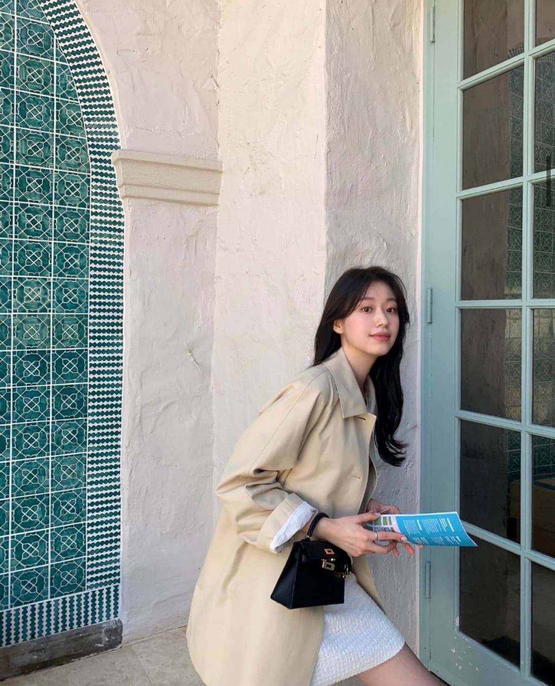 새상품) 르플레인 누아 트렌치코트 상품이미지4