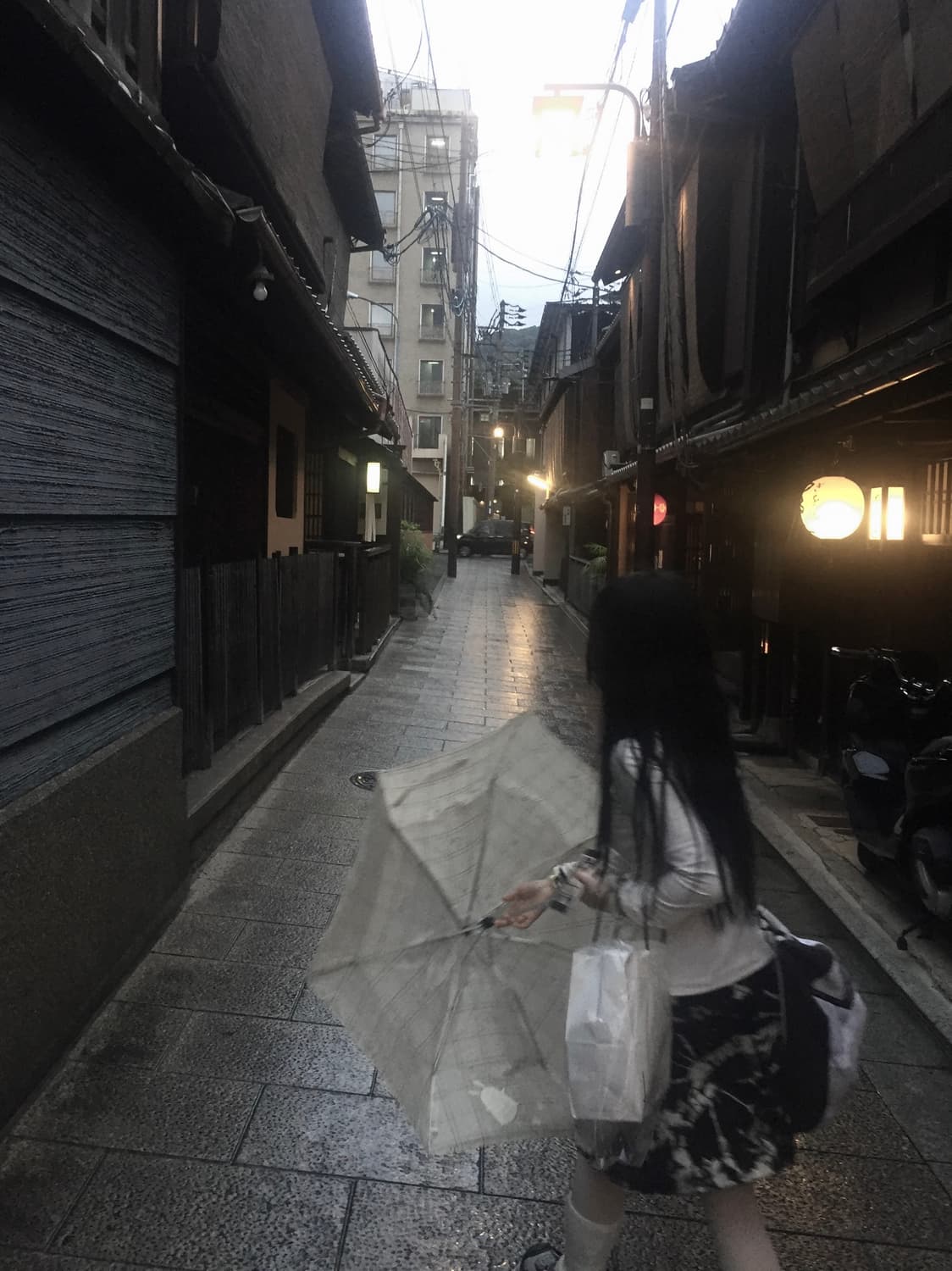 빈티지 블랙 타이다이 스커트 상품이미지4