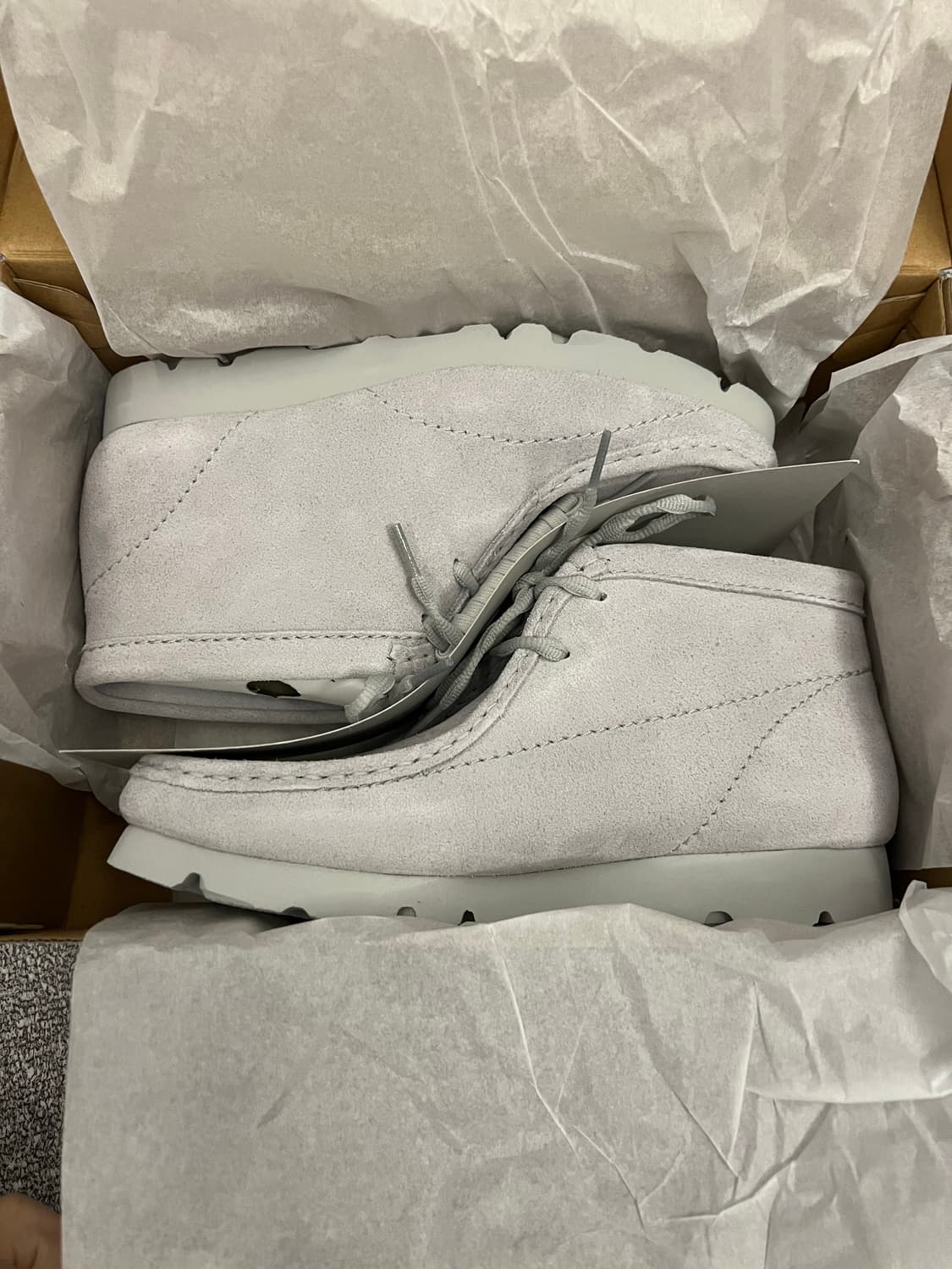 클락스 x 포스트 아카이브 팩션 (파프) 왈라비BT 그레이 블루 상품이미지2