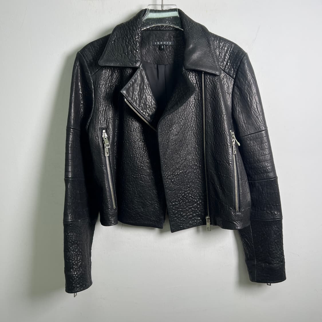 Theory 띠어리 블랙 양가죽 라이더 자켓 S 상품이미지6
