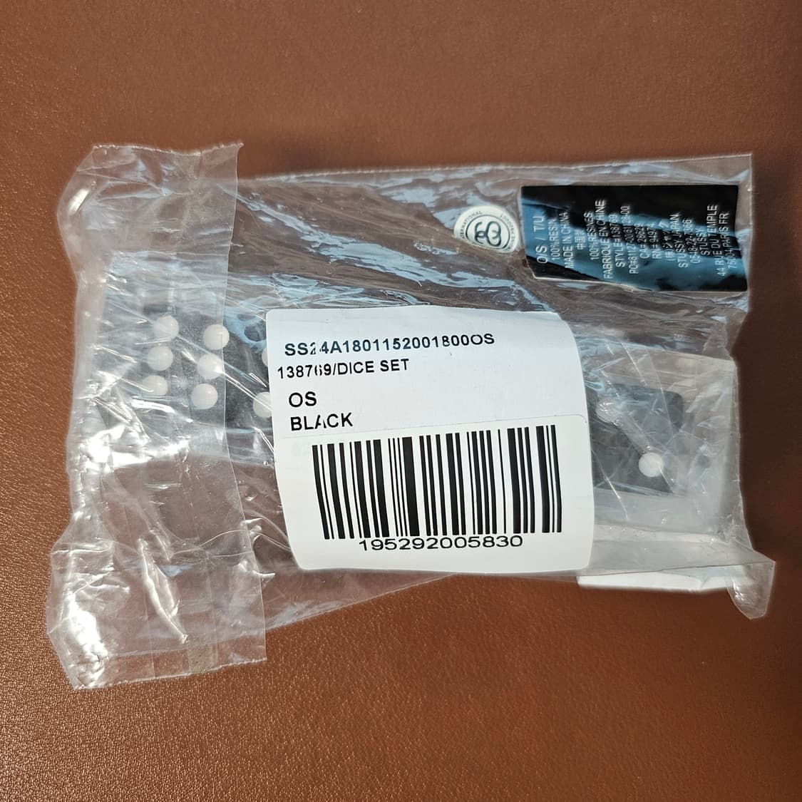 미개봉 새제품) 스투시 다이스 주사위 5P 세트 블랙 138769 상품이미지3