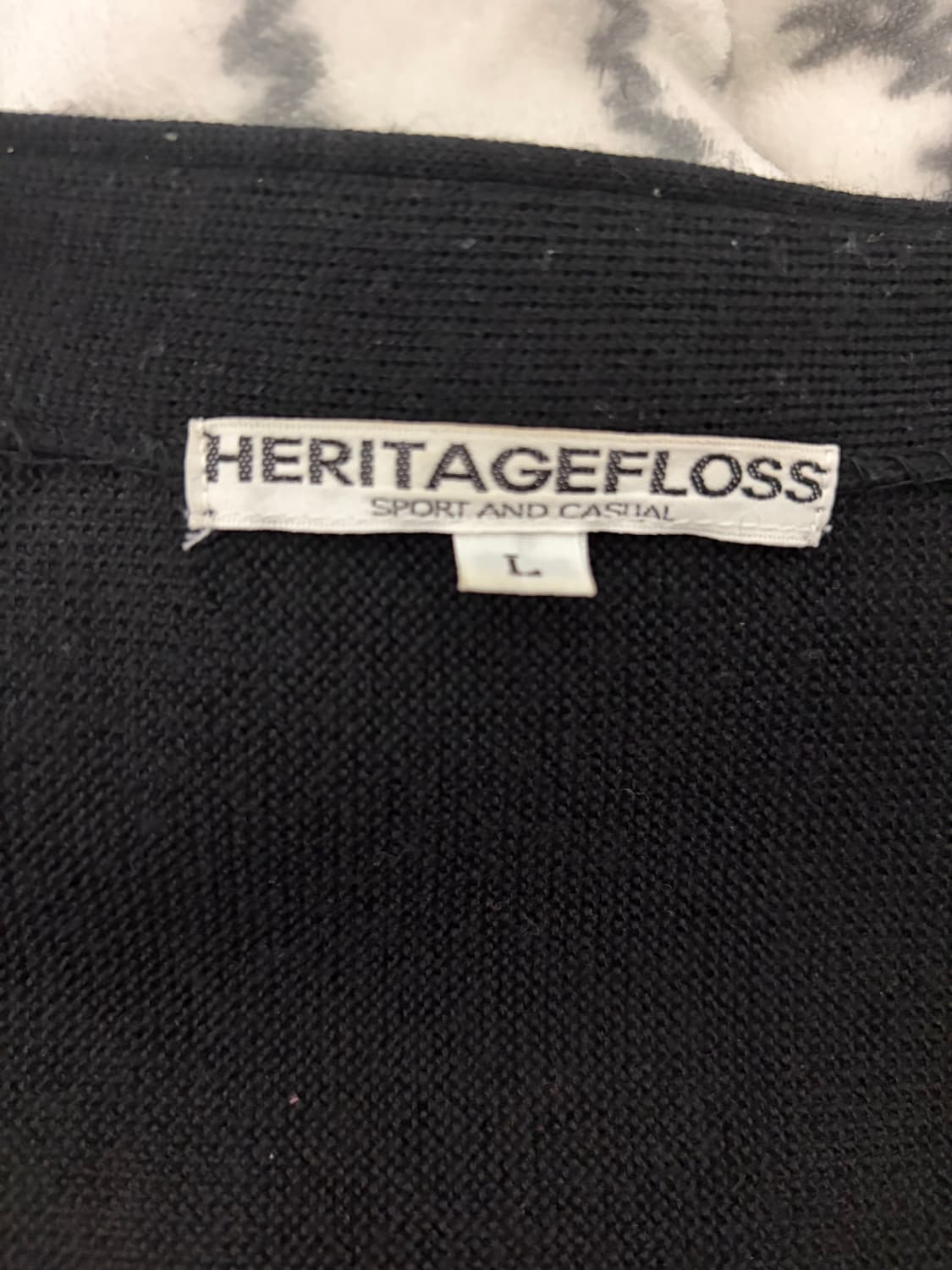 헤리티지플로스 가디건 블랙 L 상품이미지4