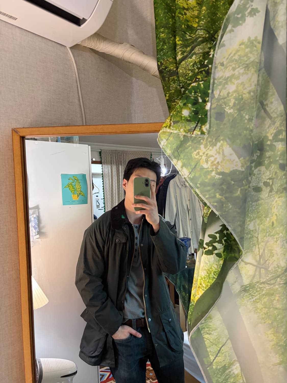 (40) 바버 뷰포트 왁스자켓 세이지(상태 최상) 상품이미지2