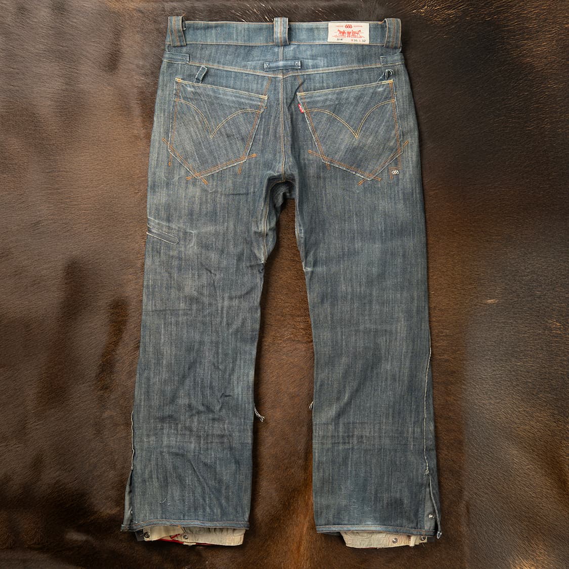 [36] 00s 리바이스 x 686 콜라보레이션 스노우보드 데님팬츠  상품이미지2