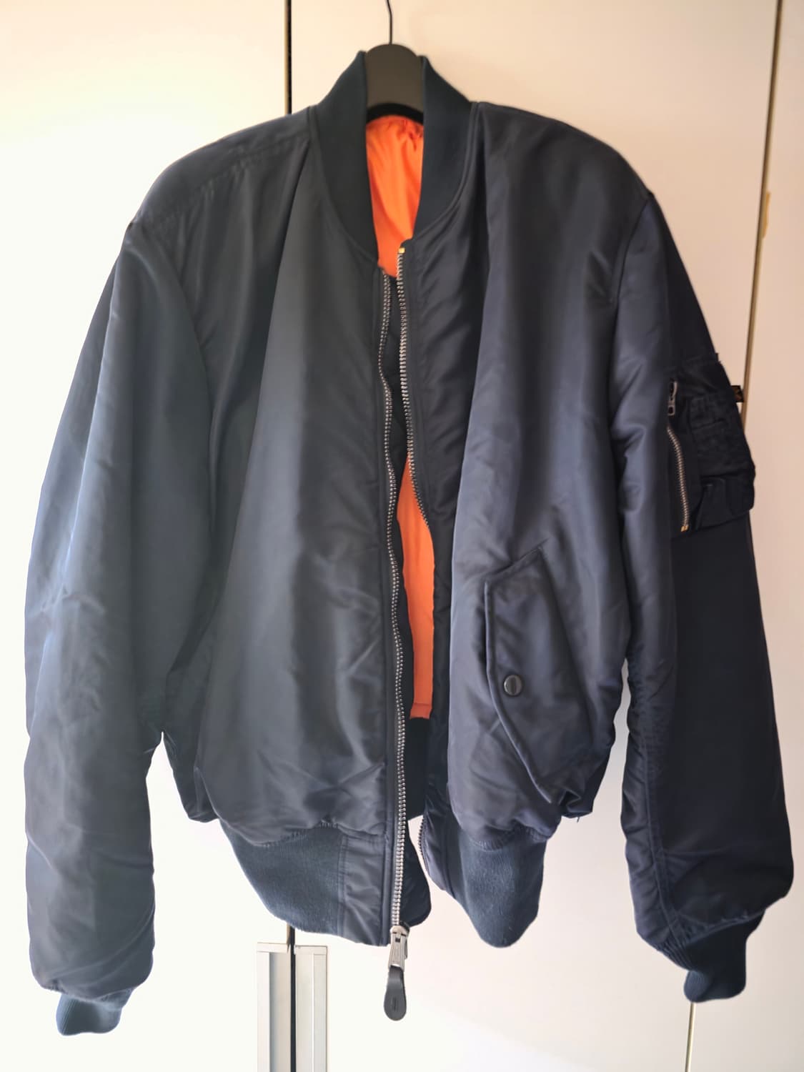 알파인더스트리 MA-1 레귤러핏 레플리카 블루 L 상품이미지2