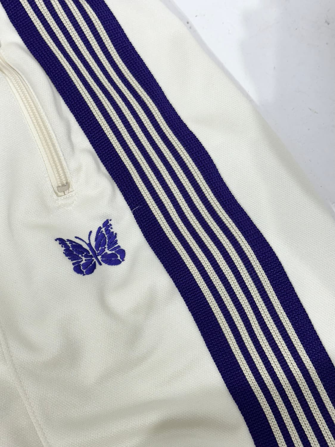 니들스 화이트 퍼플 사이드 라인 와이드 팬츠 S 상품이미지6