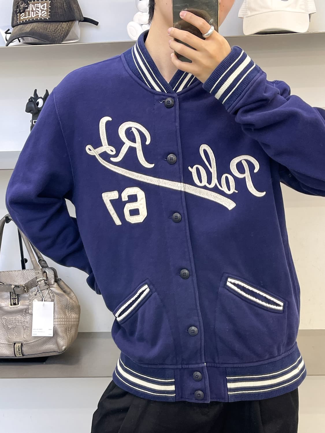 폴로 랄프로렌 RL 67 베이스볼 바시티 자켓 상품이미지1