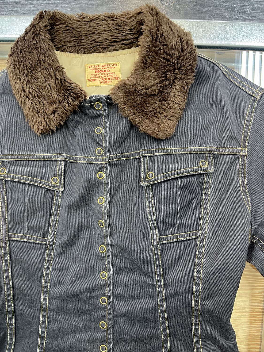 Beckaro 쉐르파 카라 트러커 자켓 상품이미지4