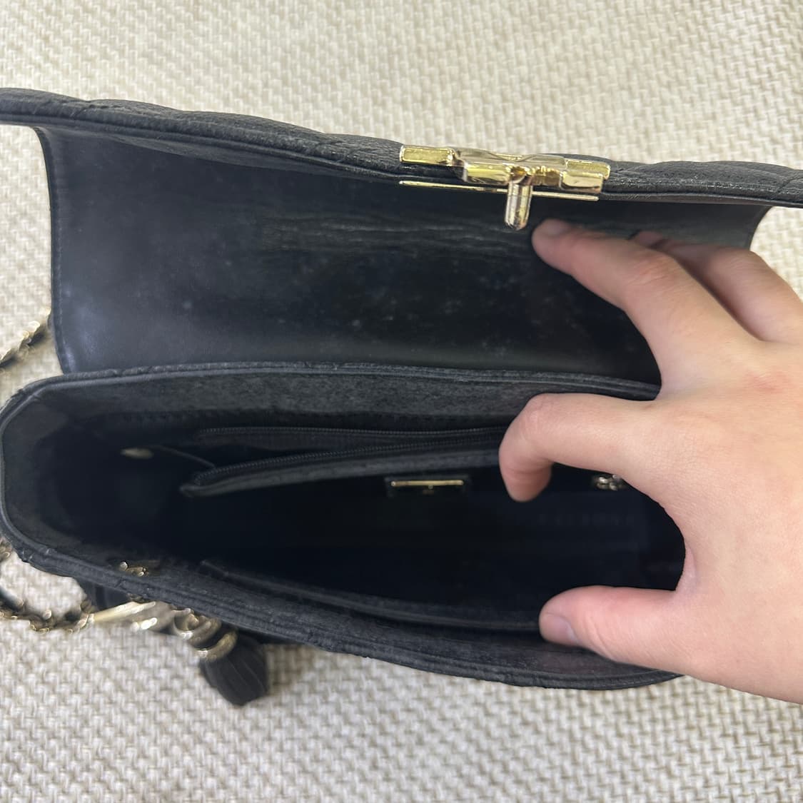 실측확인 메트로시티 체인 크로스백 0406D 상품이미지5