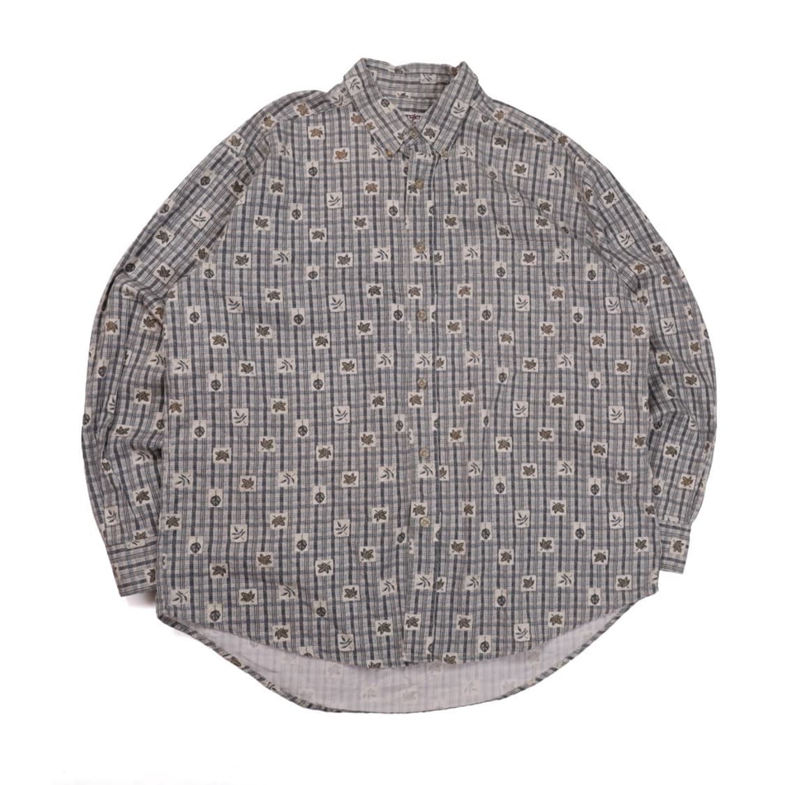 Wrangler Leaf Plaid Button-Down Shirt 상품이미지1