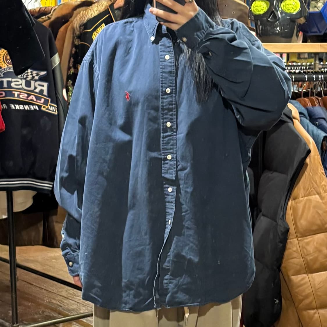 [HI] Polo 폴로 랄프로렌 긴팔셔츠 네이비 상품이미지1