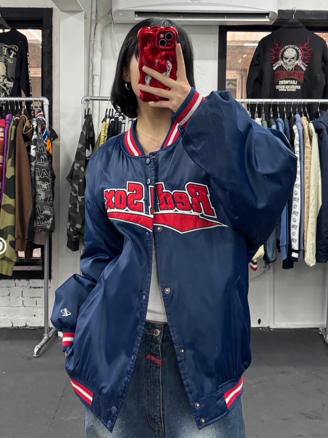 제뉴인 머천다이즈 레드 삭스 스타디움 자켓 상품이미지3