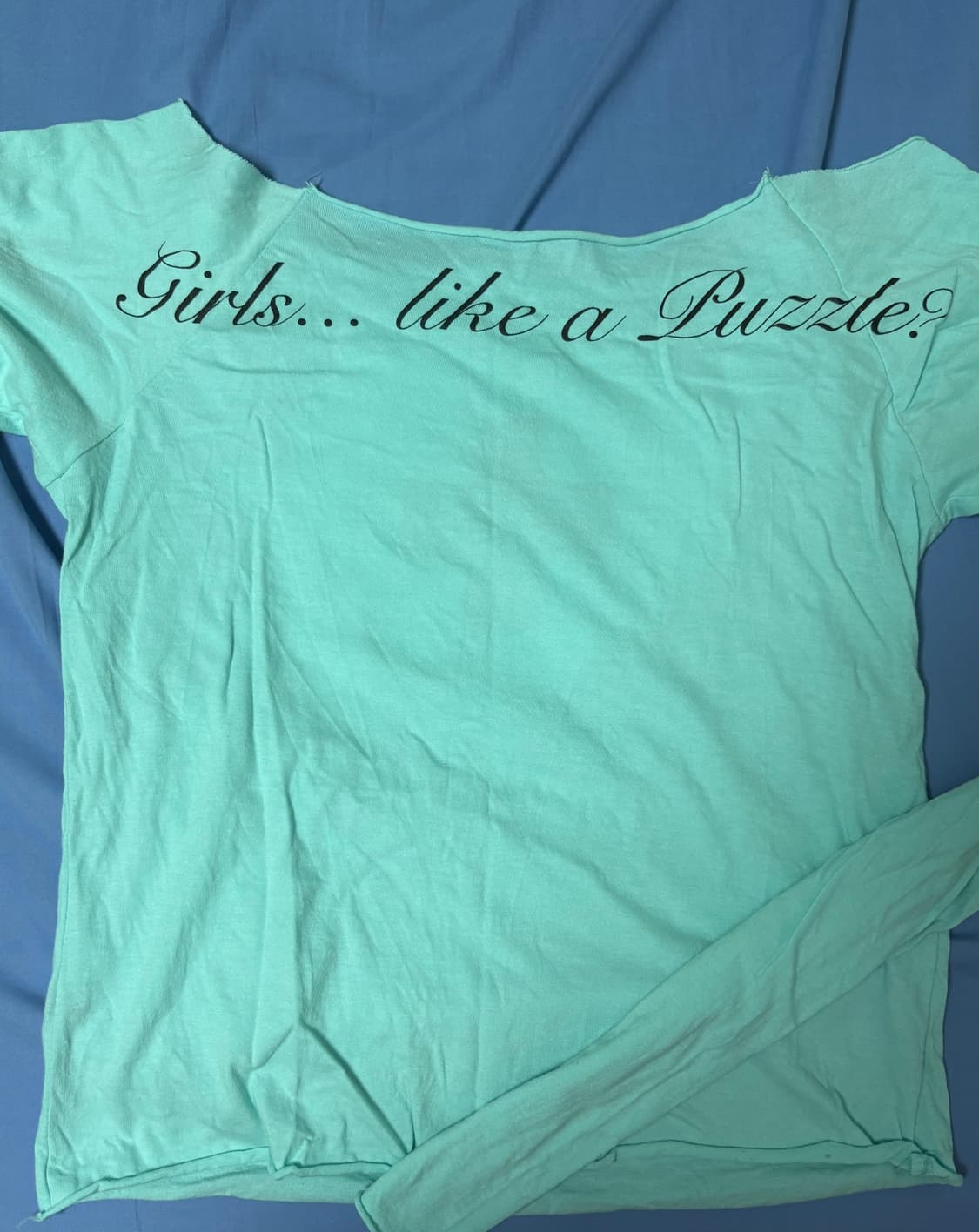 샵페어리 Cherish heart cut off t-shirt 민트 상품이미지3