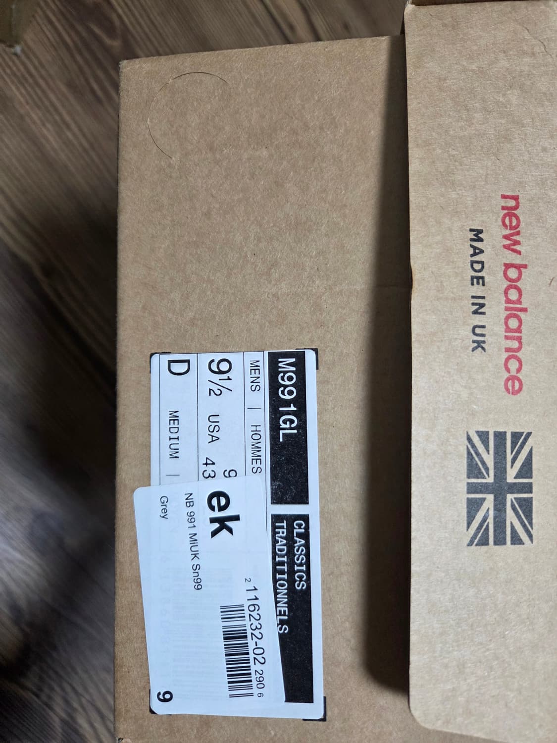 뉴발란스991v1 275 그레이 상품이미지2