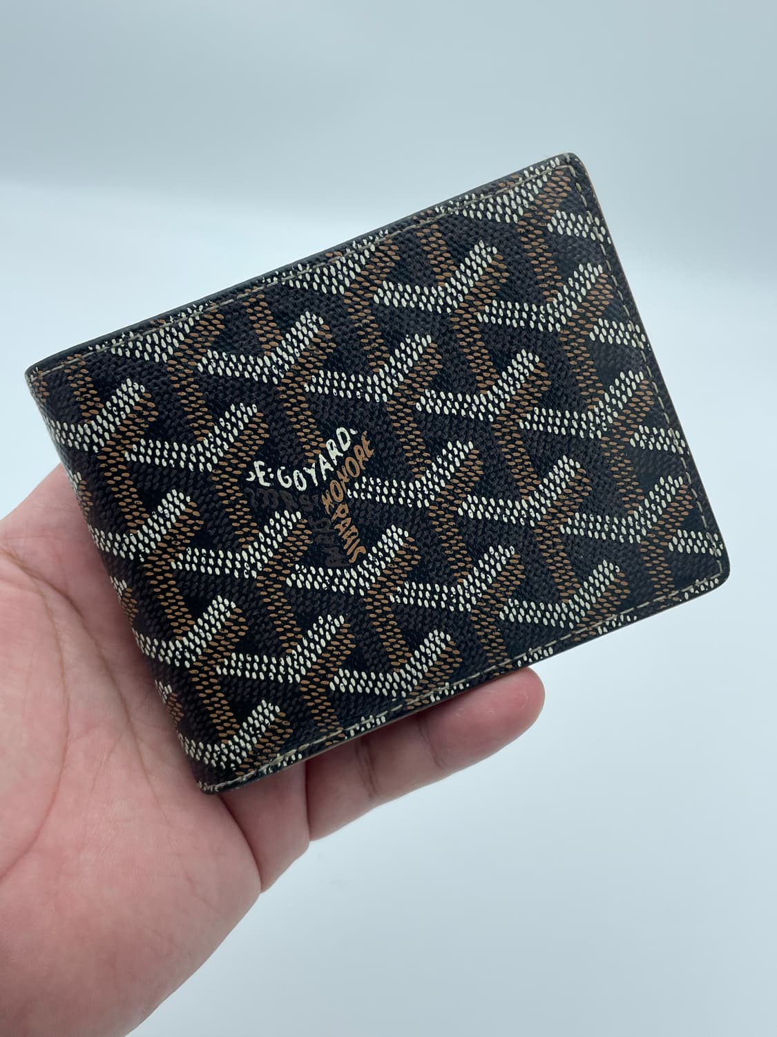 [ 정품 ] 고야드 빅투와르 반지갑 블랙 탄, 최저가 상품이미지1