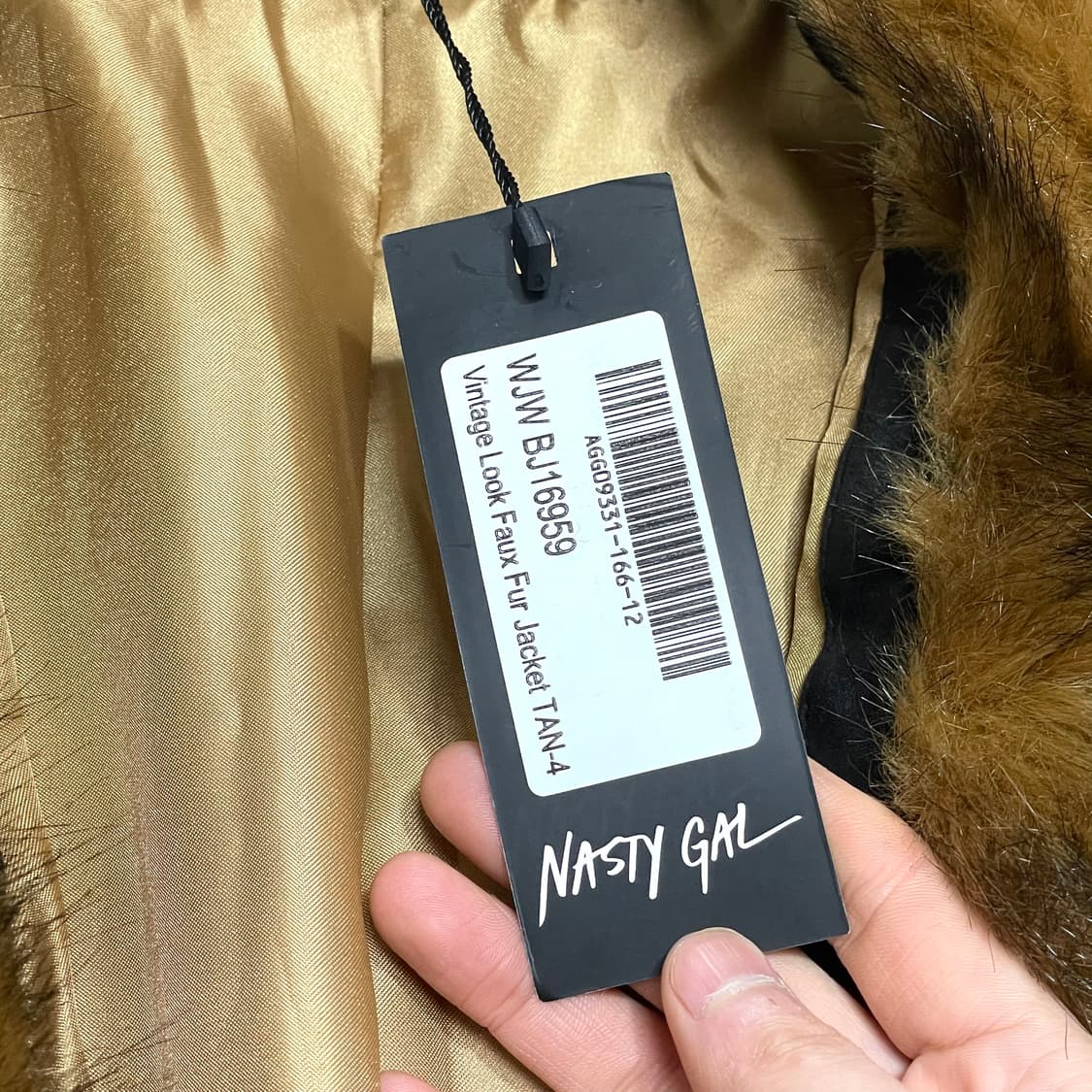 (새제품) 내스티갈 브라운 페이크퍼 자켓 UK4 상품이미지6