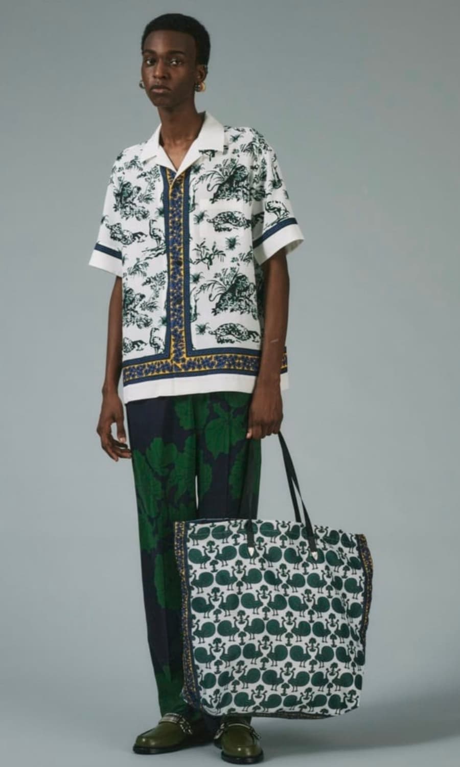 22ss 토가 비릴리스 오픈카라 셔츠 화이트 상품이미지1