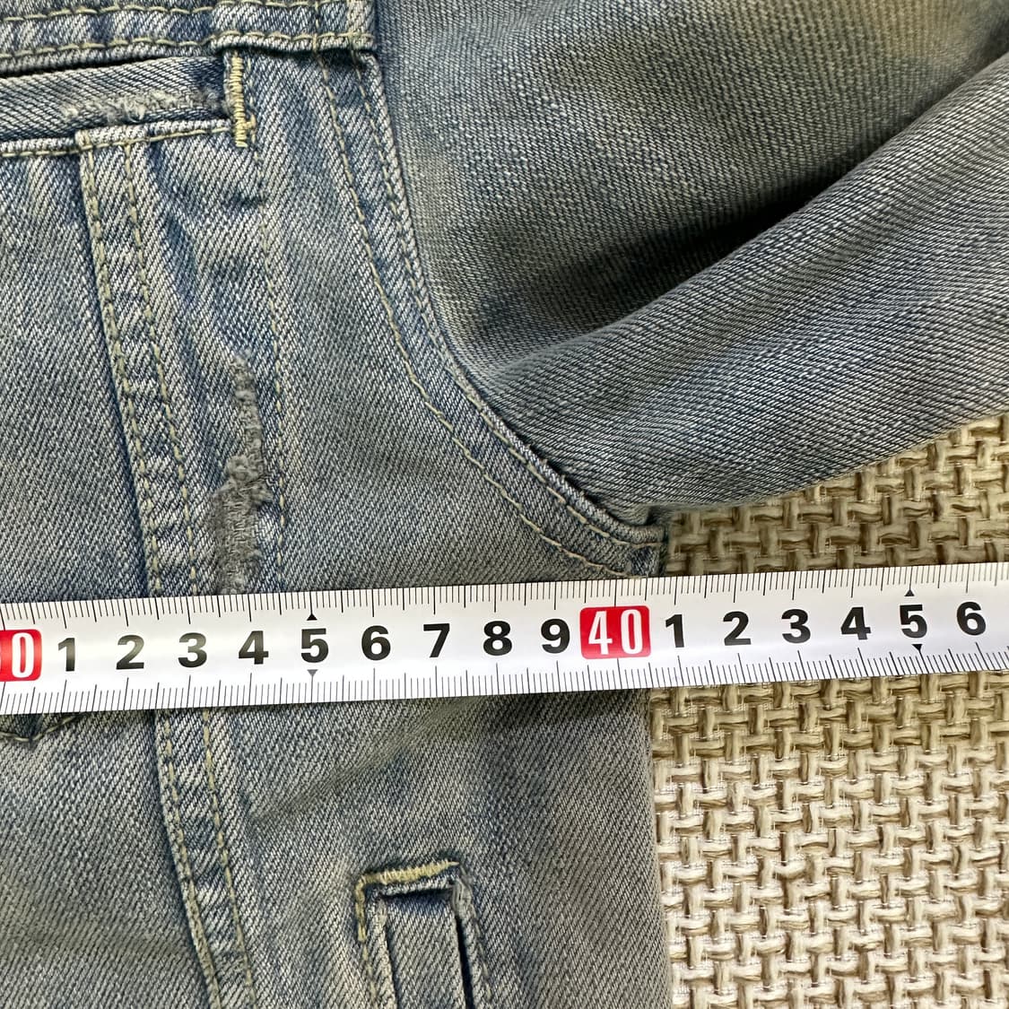 M 빈티지 워싱 데님 청 자켓 0430D 상품이미지5