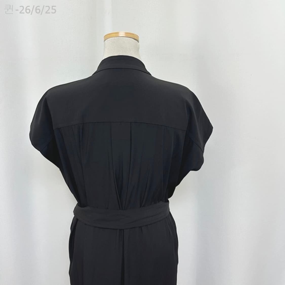 JENNY.K 여자 스판 허리끈  원피스 검정 6(S) 상품이미지6