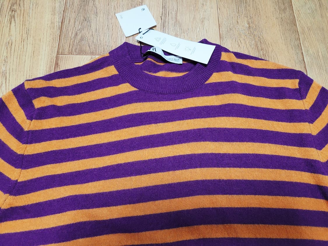 자라(ZARA) 캐시미어 울 스트라이프니트 55-66 새상품 상품이미지3