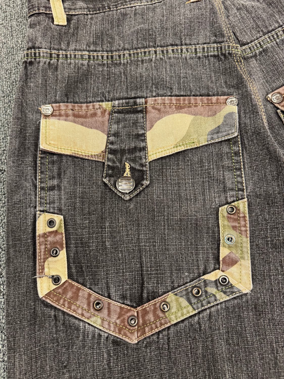 OS) EVOLUTION IN DESIGN 빈티지 카모포켓 힙합팬츠 상품이미지6