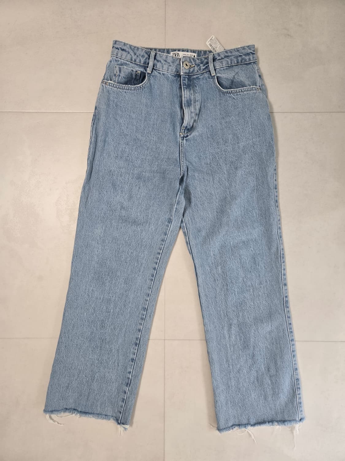 zara 자라 연청 스트레이트 데님 / 일자핏 청바지 38사이즈 상품이미지1
