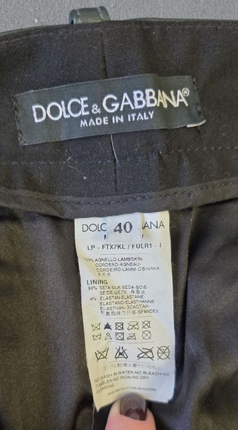 돌체앤가바나 조거팬츠(레더-램스킨)40 사이즈-해외발송 상품이미지7