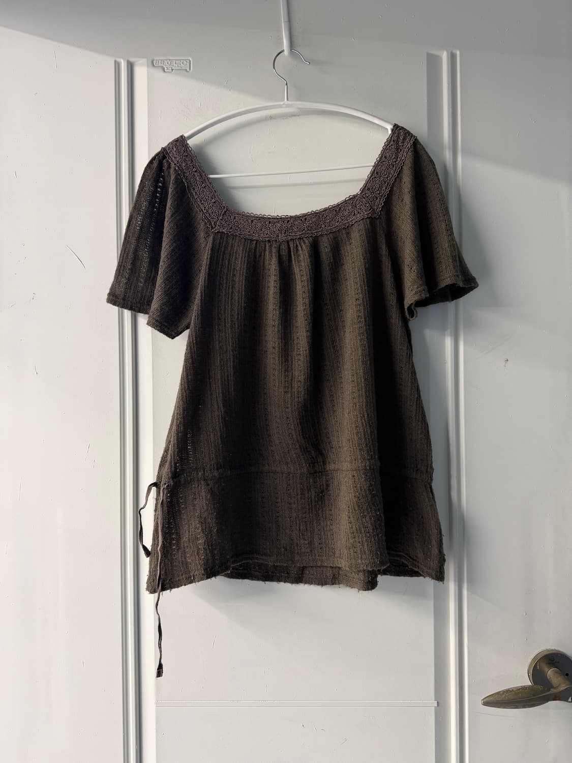 일본빈티지 모리 브라운 반팔 니트 상품이미지9