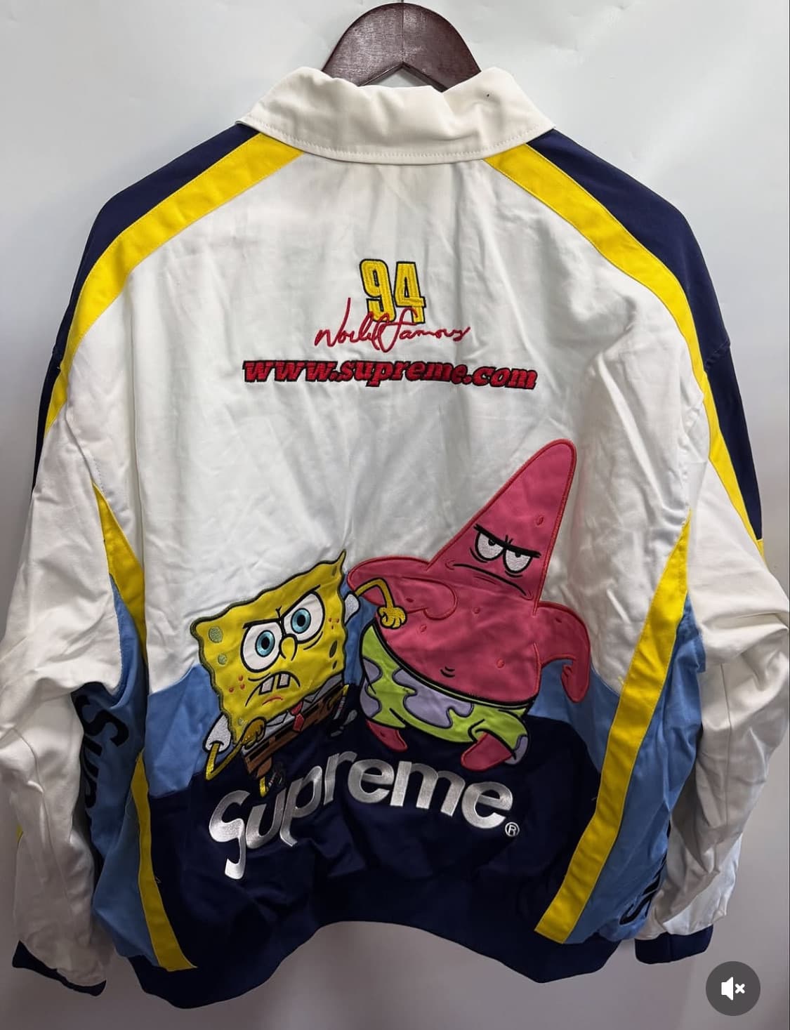 슈프림x스펀지밥 콜라보 레이싱자켓 상품이미지9