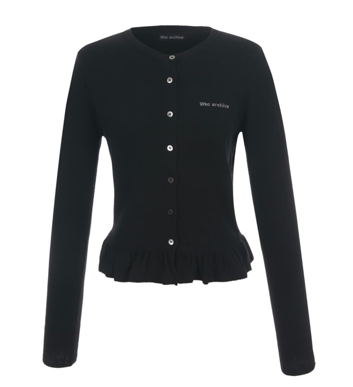 Frilling knit cardigan 001 상품이미지1