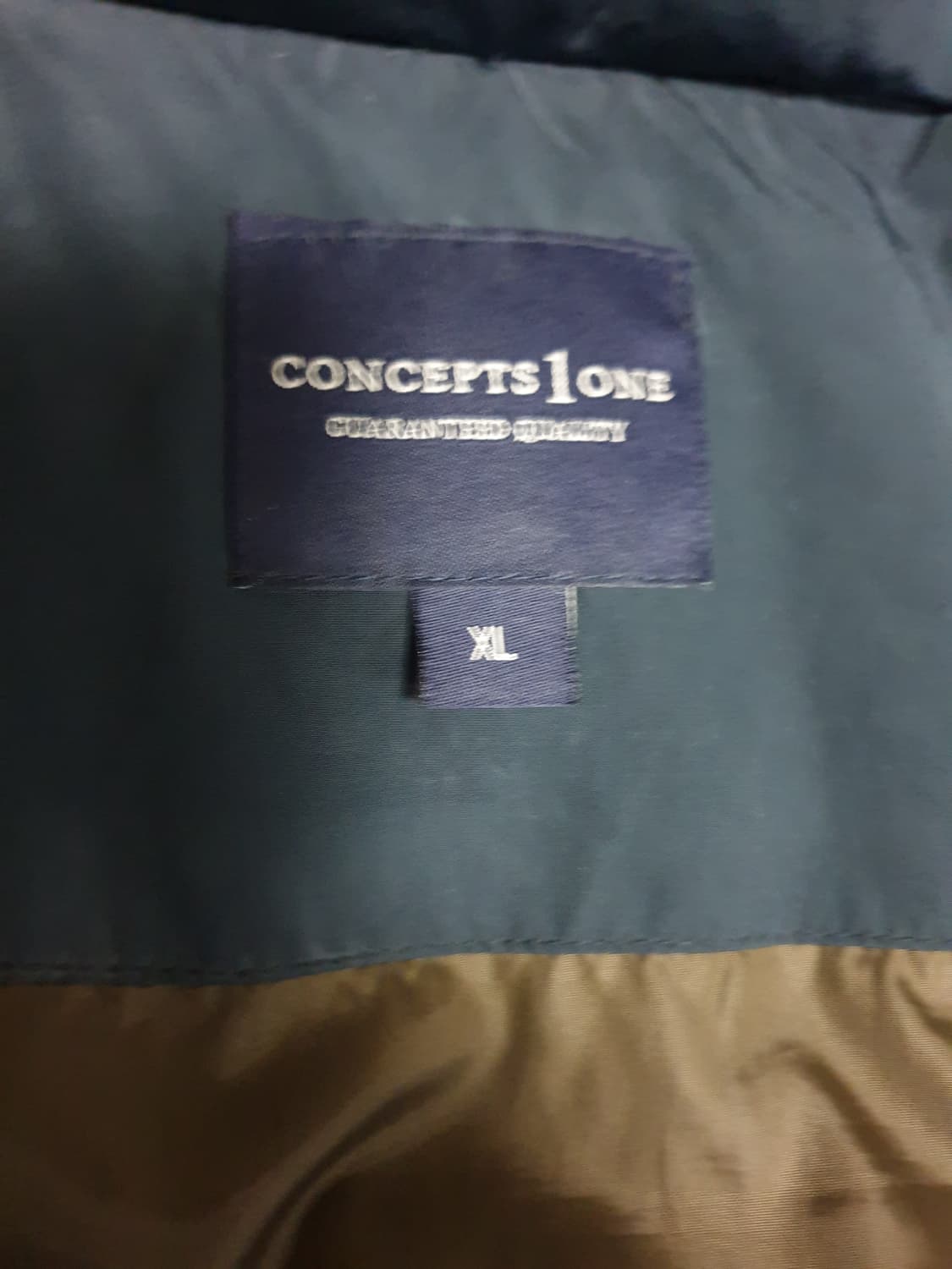 컨셉원 클래식 폭스퍼 오리털 패딩 점퍼 다크네이비 (XL) 상품이미지5