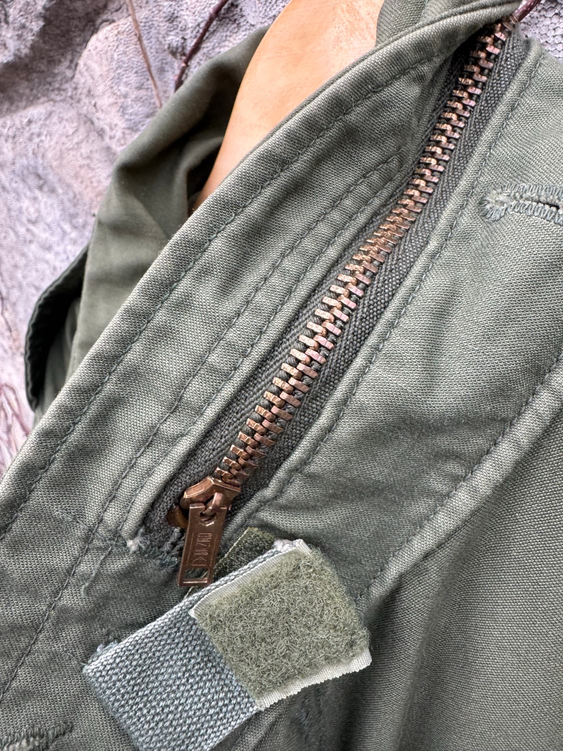 70s 미군 오리지널 m65 필드 자켓 3세대 내피 스카쟌 자수 상품이미지8