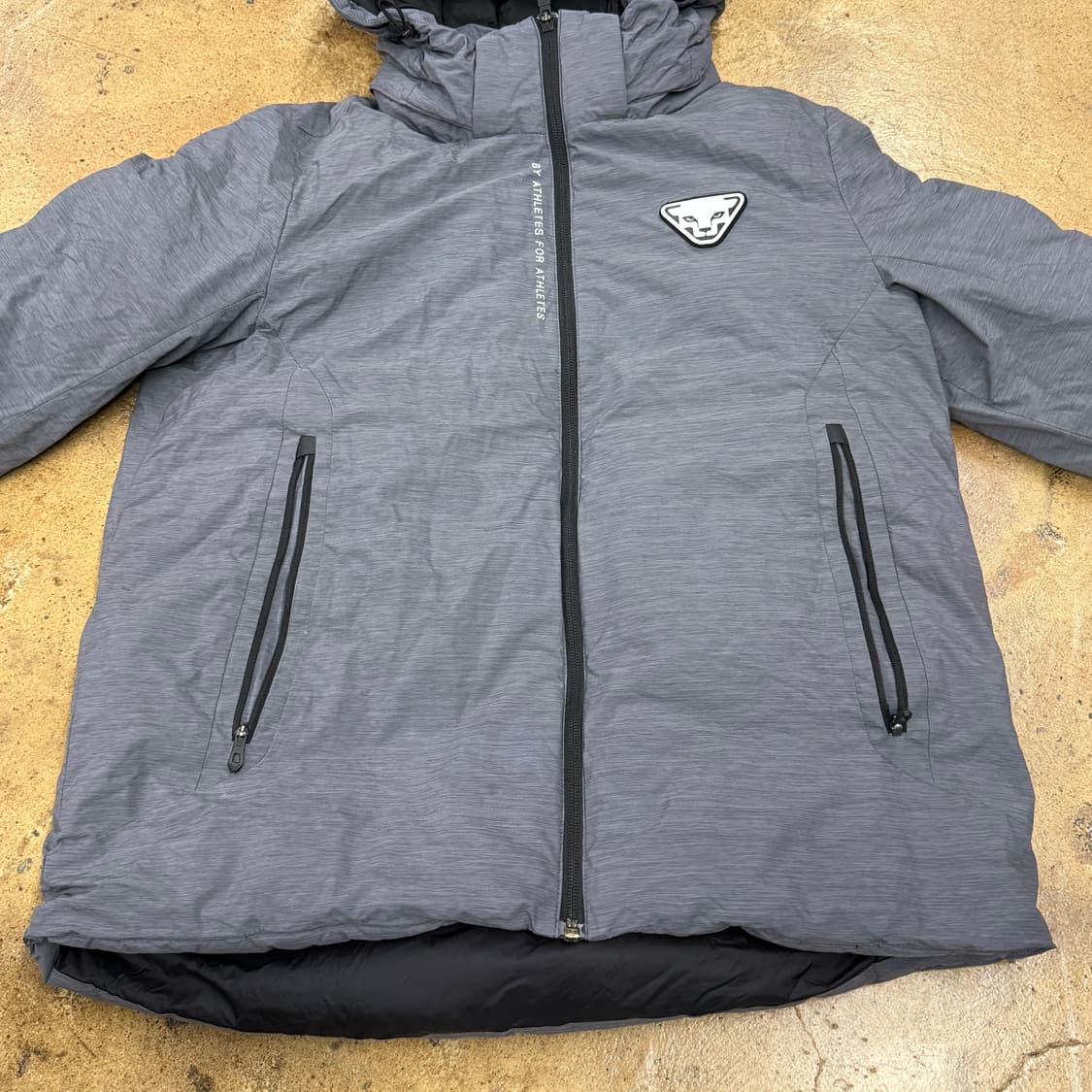 [정품/L] 다이나핏 경량 패딩 후드 그레이 b17 상품이미지3