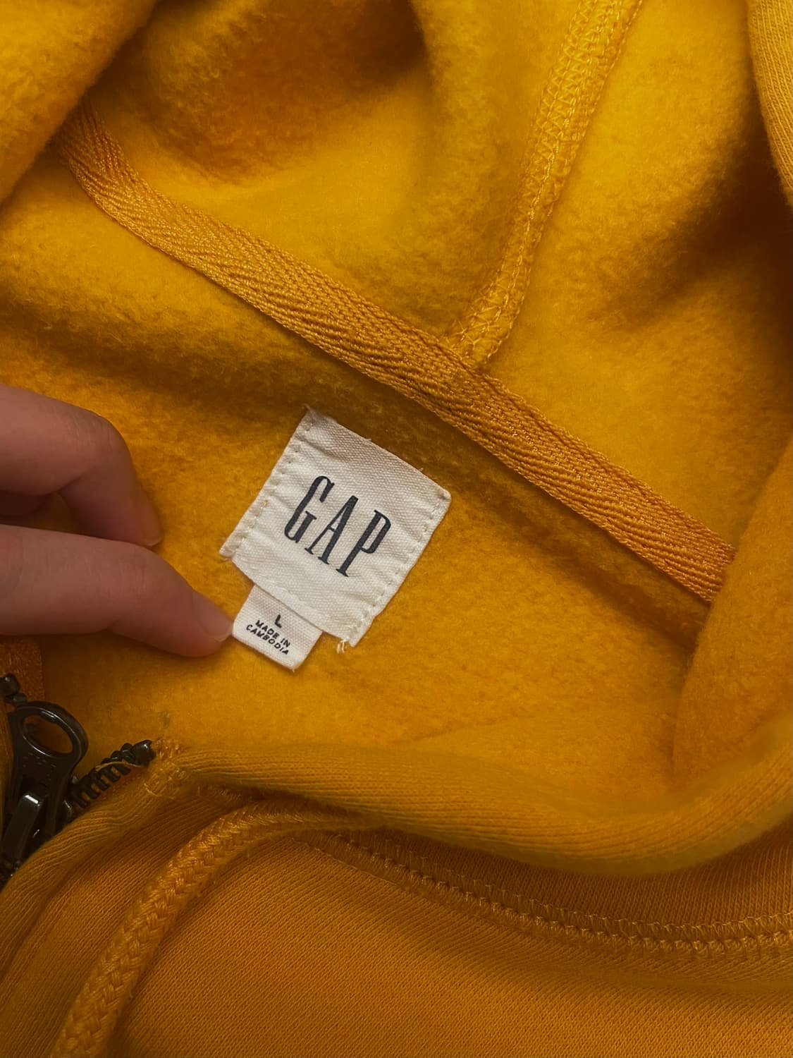 갭 후드집업 옐로우 상품이미지2
