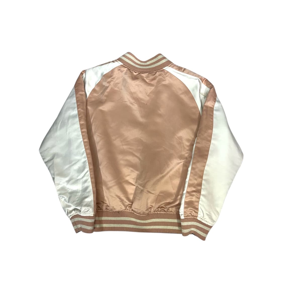 일본 빈티지 핑크 리버시블 꽃 자수 스카잔 자켓 상품이미지5