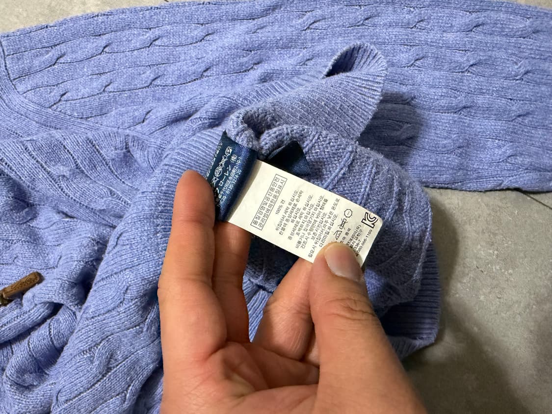 00s  랄프로렌 폴로 실크 코튼  빈티지 하프집업  니트 105size 상품이미지7