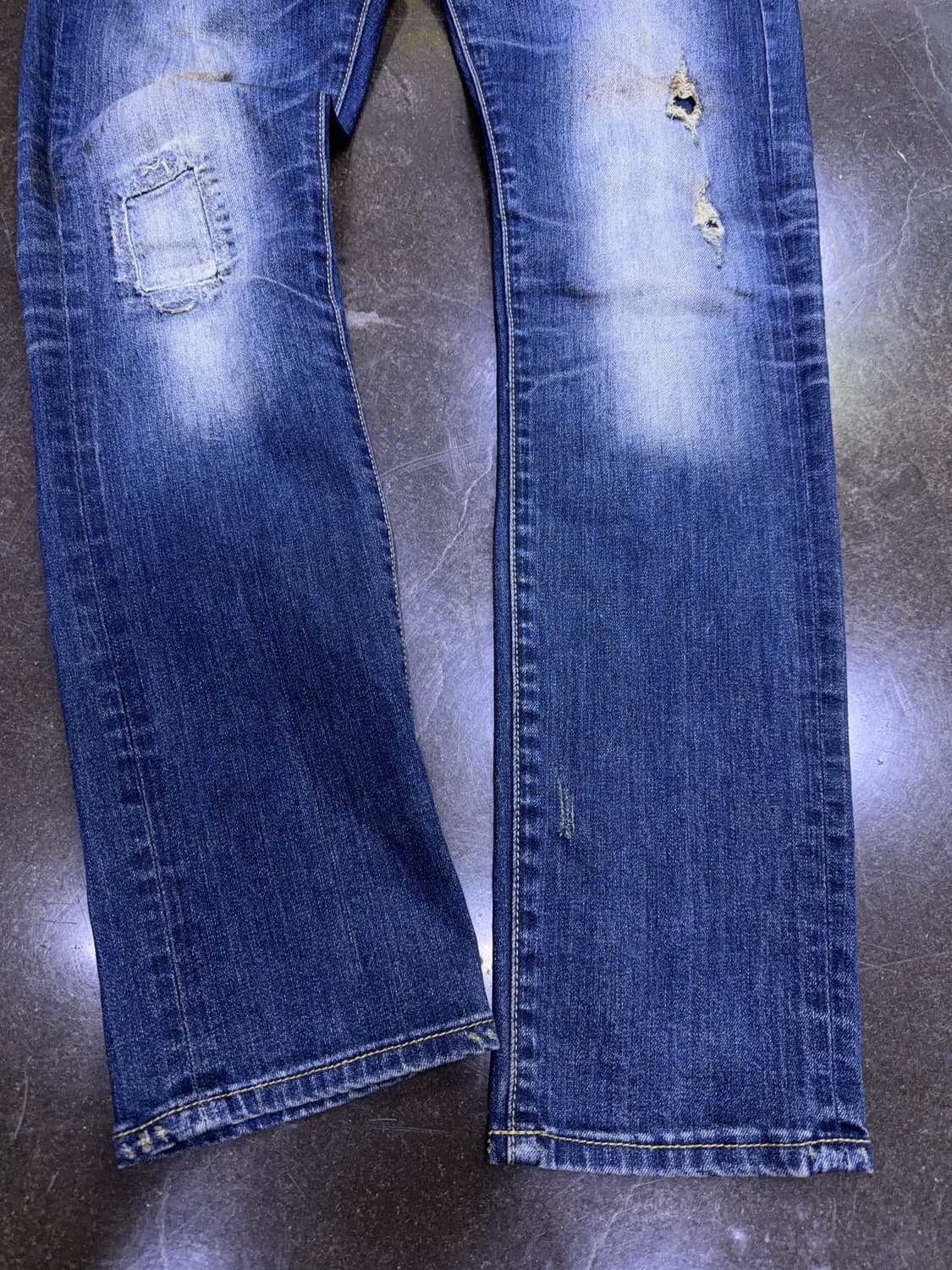 디스퀘어드2 야구진2 더티 워싱 데미지 슬림핏 데님팬츠 46 상품이미지6