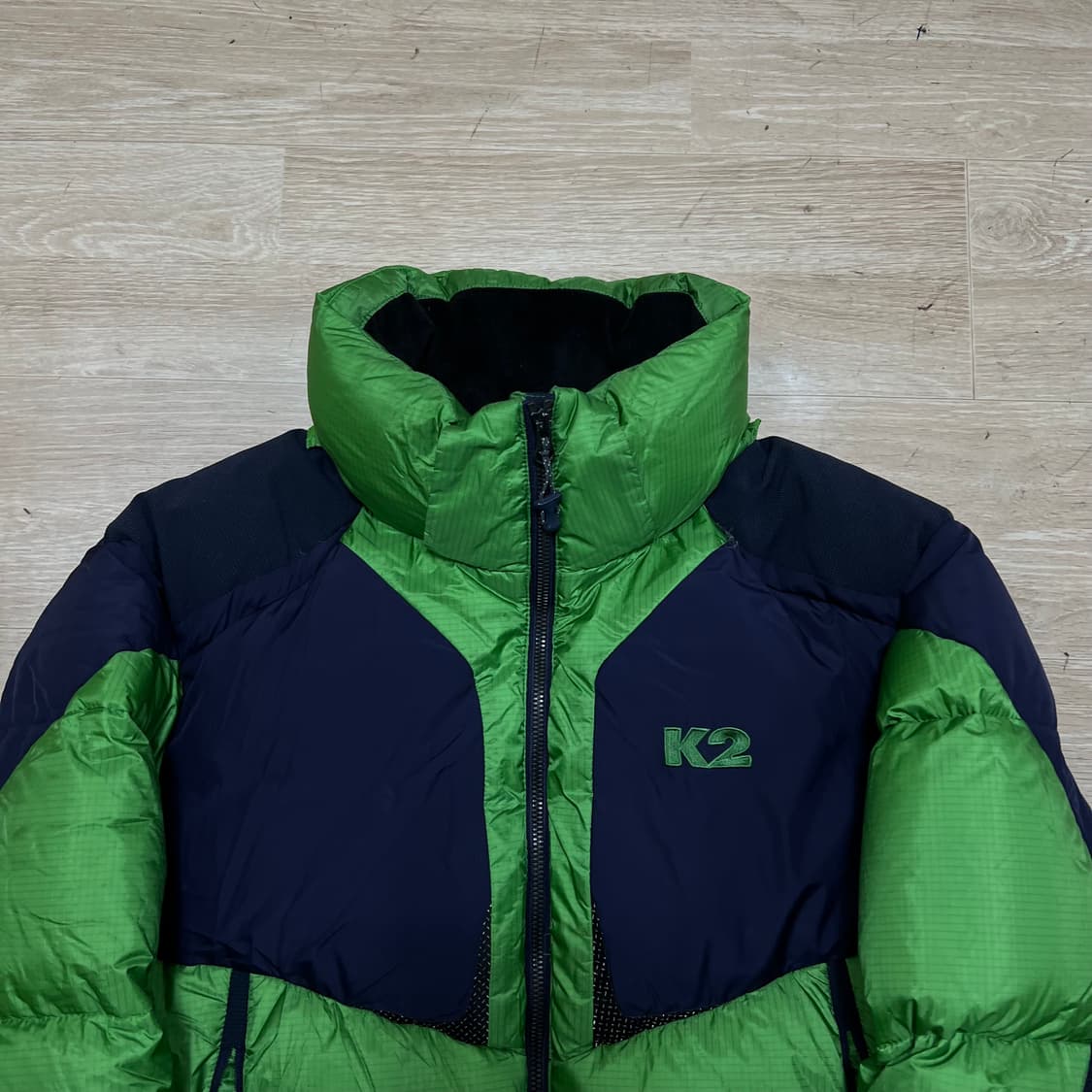 K2 윈드스토퍼 아웃도어 덕다운 800 패딩 점퍼 [라임] L/100 상품이미지2