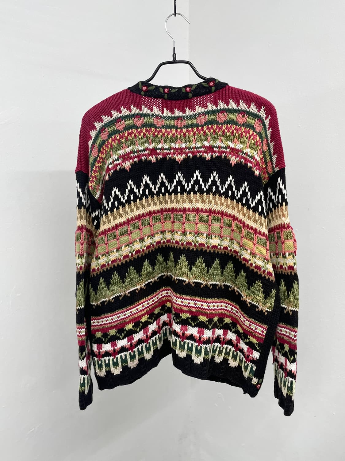 티아라 홀리데이 베어 디테일 자수 가디건 상품이미지9