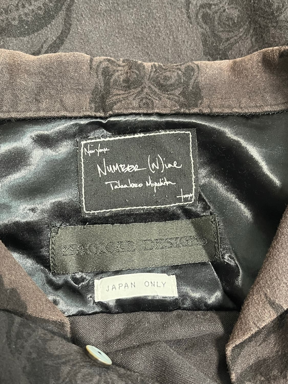 넘버나인 자카드 벨벳 셔츠  상품이미지3