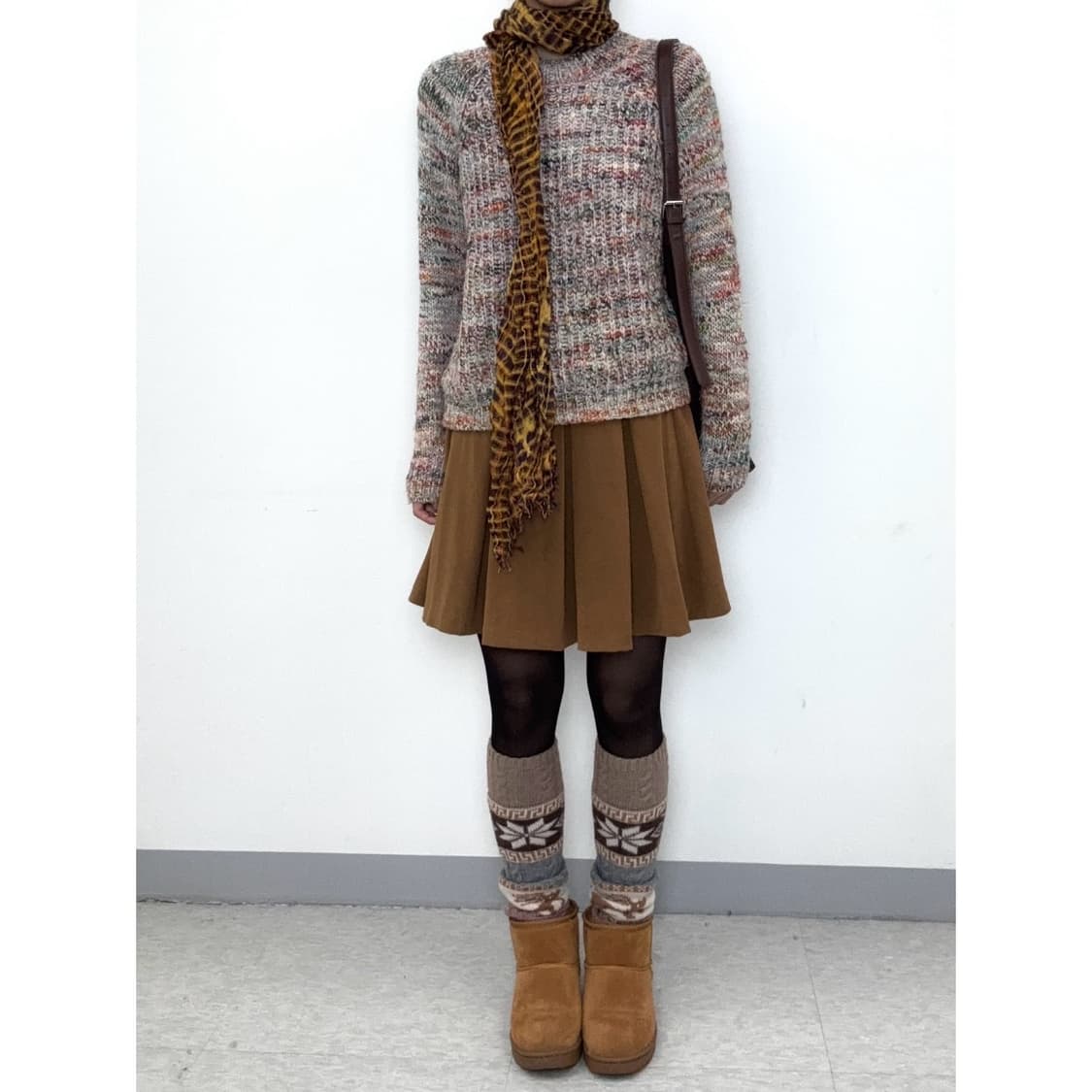 빈티지 체크 머플러 상품이미지4